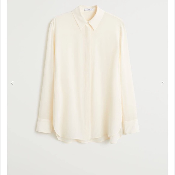 NWT Mango Silk Shirt - Picture 2 of 3